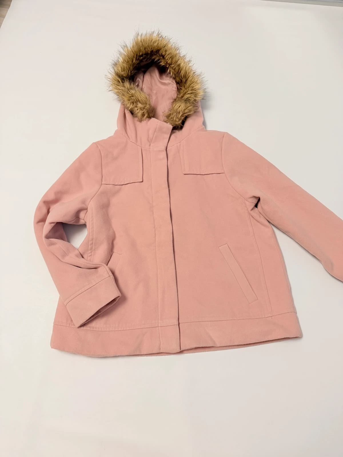 Bez značky Flaušová bunda, velikost 44 — second hand, velmi dobrý