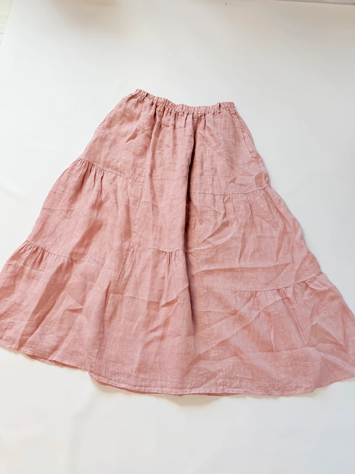 Bez značky Lněná sukně, velikost One size — second hand, velmi dobrý