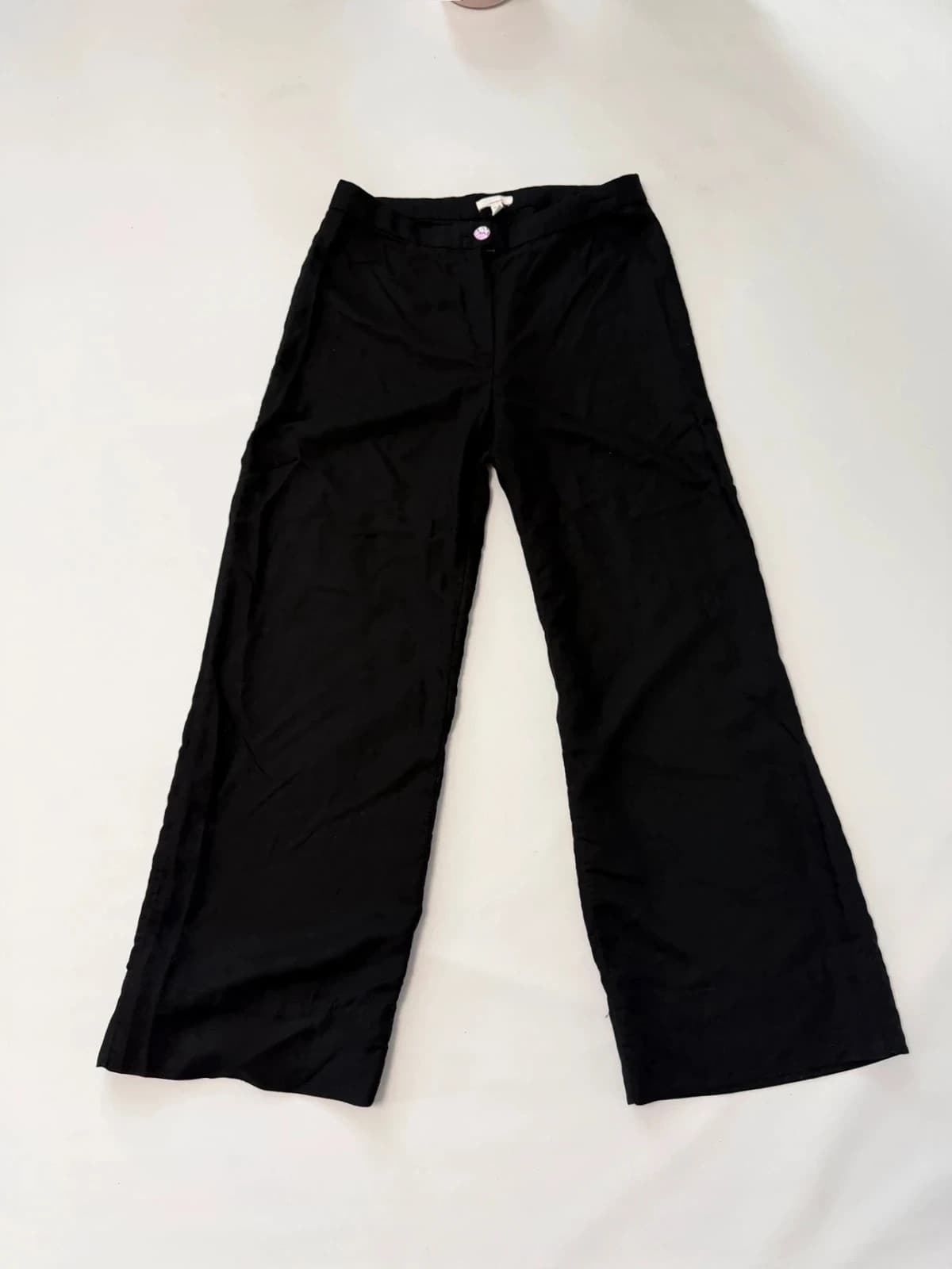 Tenké široké kalhoty H&M, velikost L — second hand, jako nové