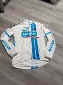Cyklistická mikina / bunda Santini Milram, velikost XXL — second hand, velmi dobrý — detail 1