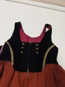 Bez značky bavorské šaty / dirndl/ kroj, velikost 42 — second hand, velmi dobrý — detail 2