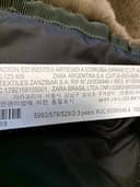 Zara péřová bunda, velikost 98 — second hand, jako nové — detail 12