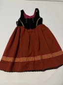 Bez značky bavorské šaty / dirndl/ kroj, velikost 42 — second hand, velmi dobrý — detail 1