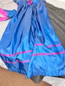 Himmelblau bavorské šaty / dirndl / kroj, velikost L — second hand, nové s visačkou — detail 3