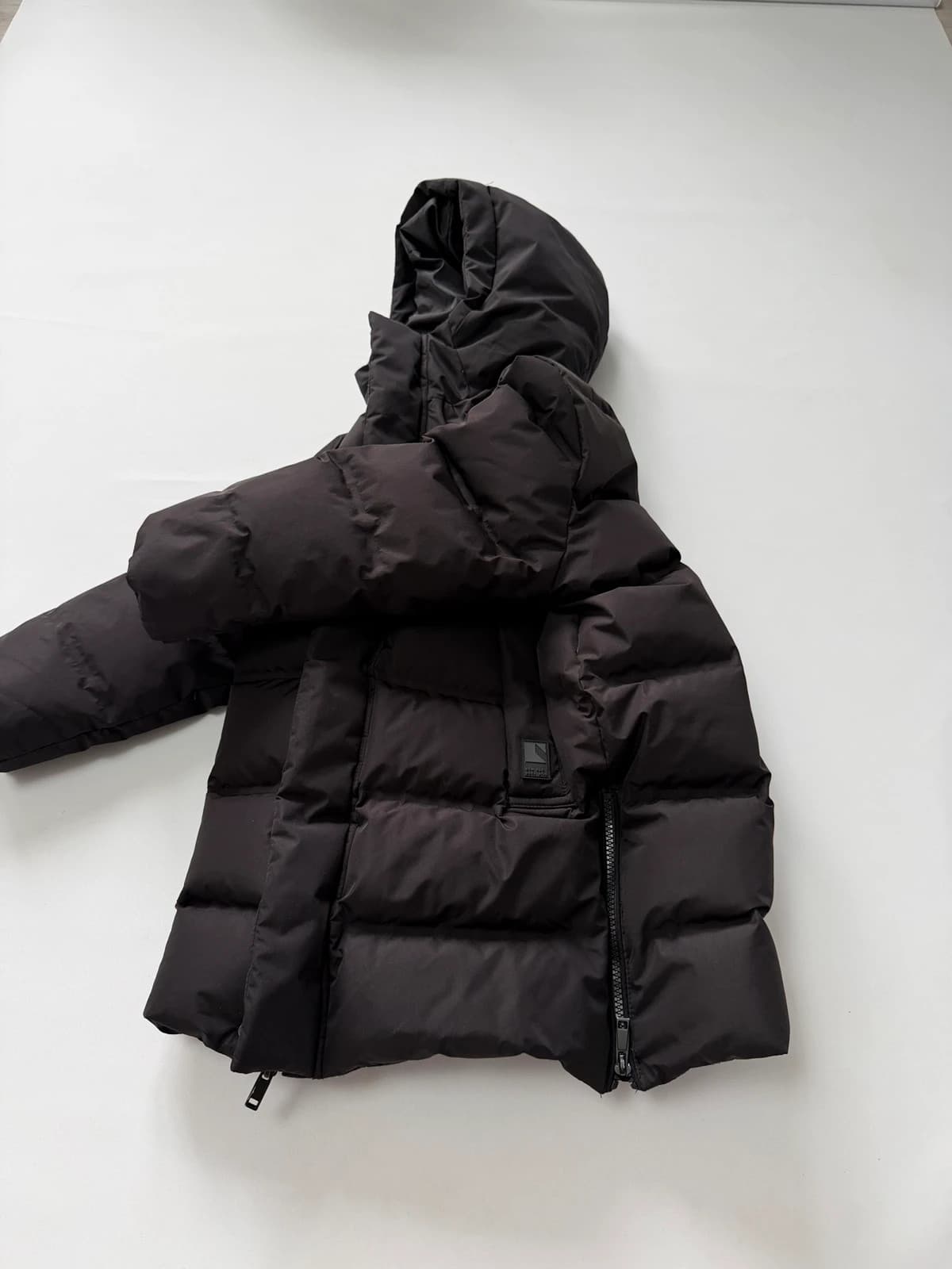 Zara péřový kabát, velikost 122 — second hand, velmi dobrý