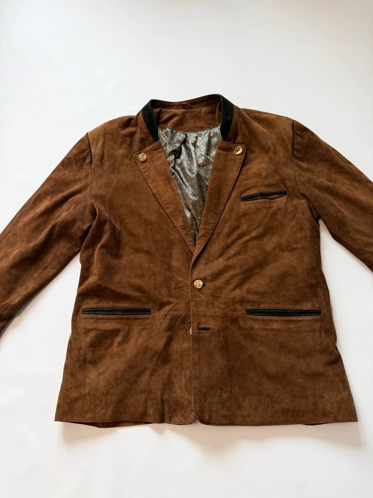 Bavorské kožené sako Forster, velikost 50 — second hand, velmi dobrý