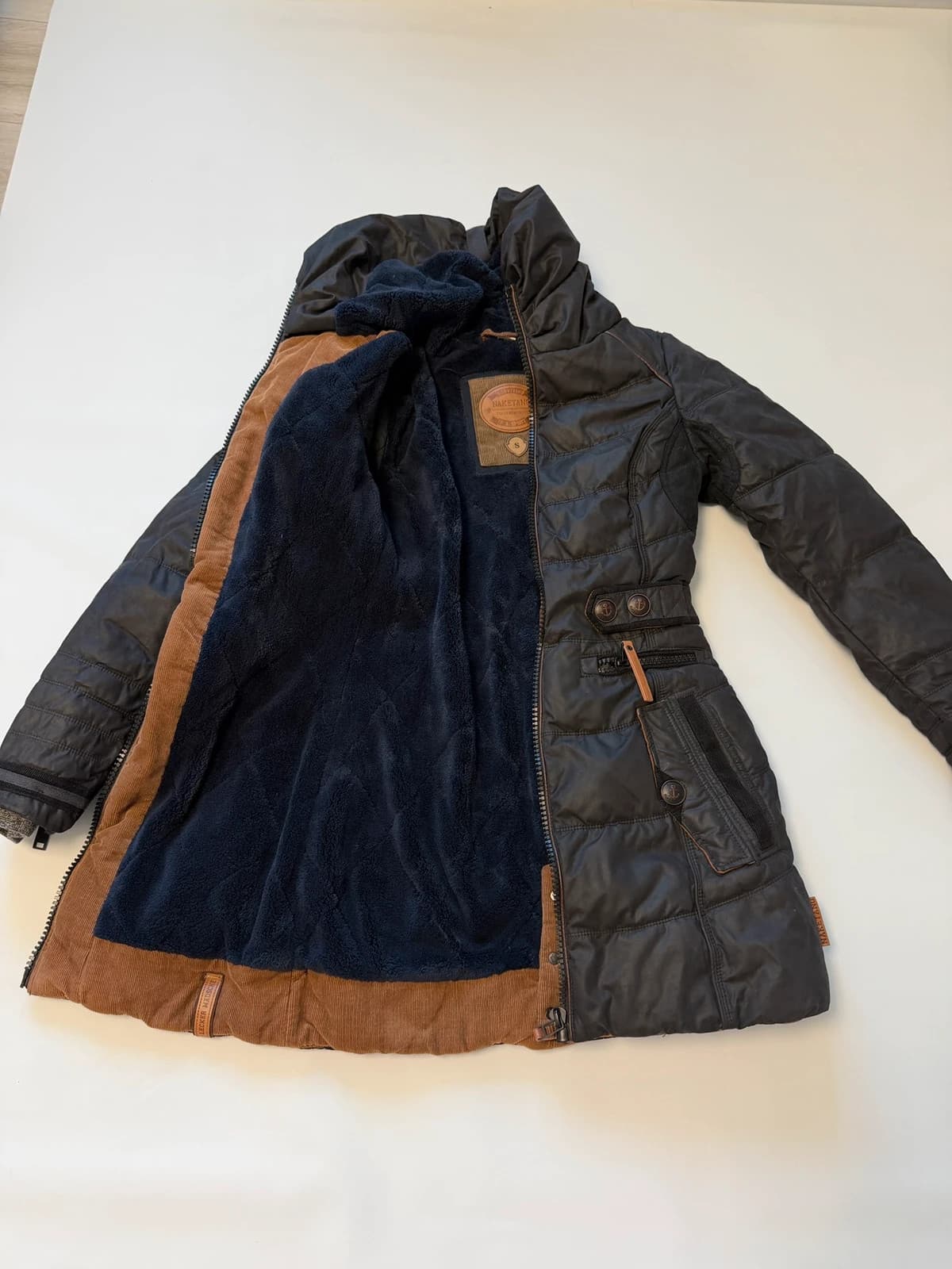 Naketano kabát teplý, velikost XS — second hand, velmi dobrý