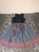 C&A bavorské šaty / dirndl / kroj, velikost 36 — second hand, jako nové — detail 5