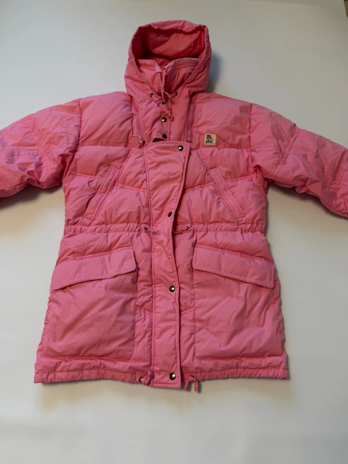 Retro péřový kabát Elho, velikost XL — second hand, velmi dobrý