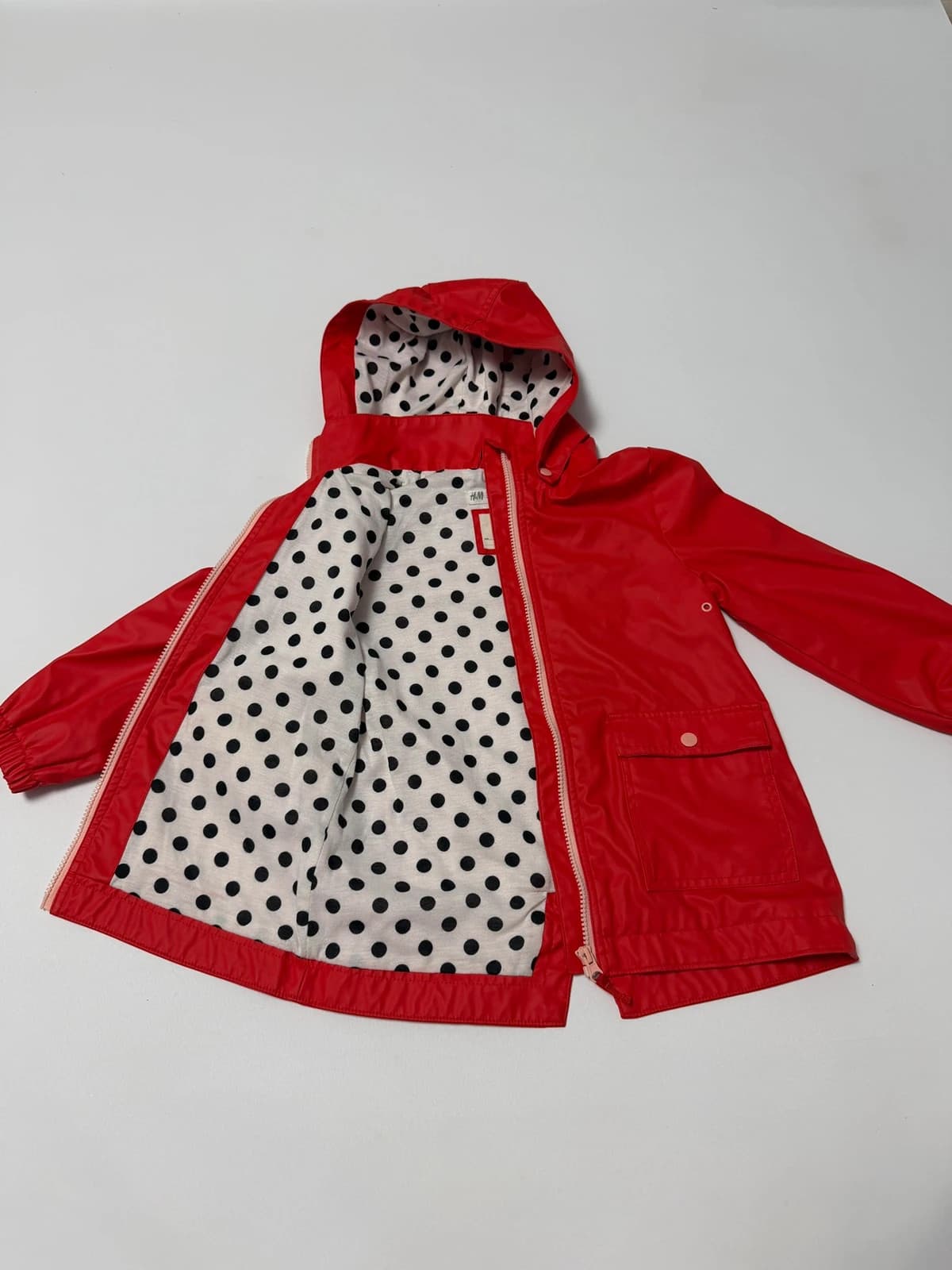 H&M nepromokavá bunda, velikost 122 — second hand, velmi dobrý