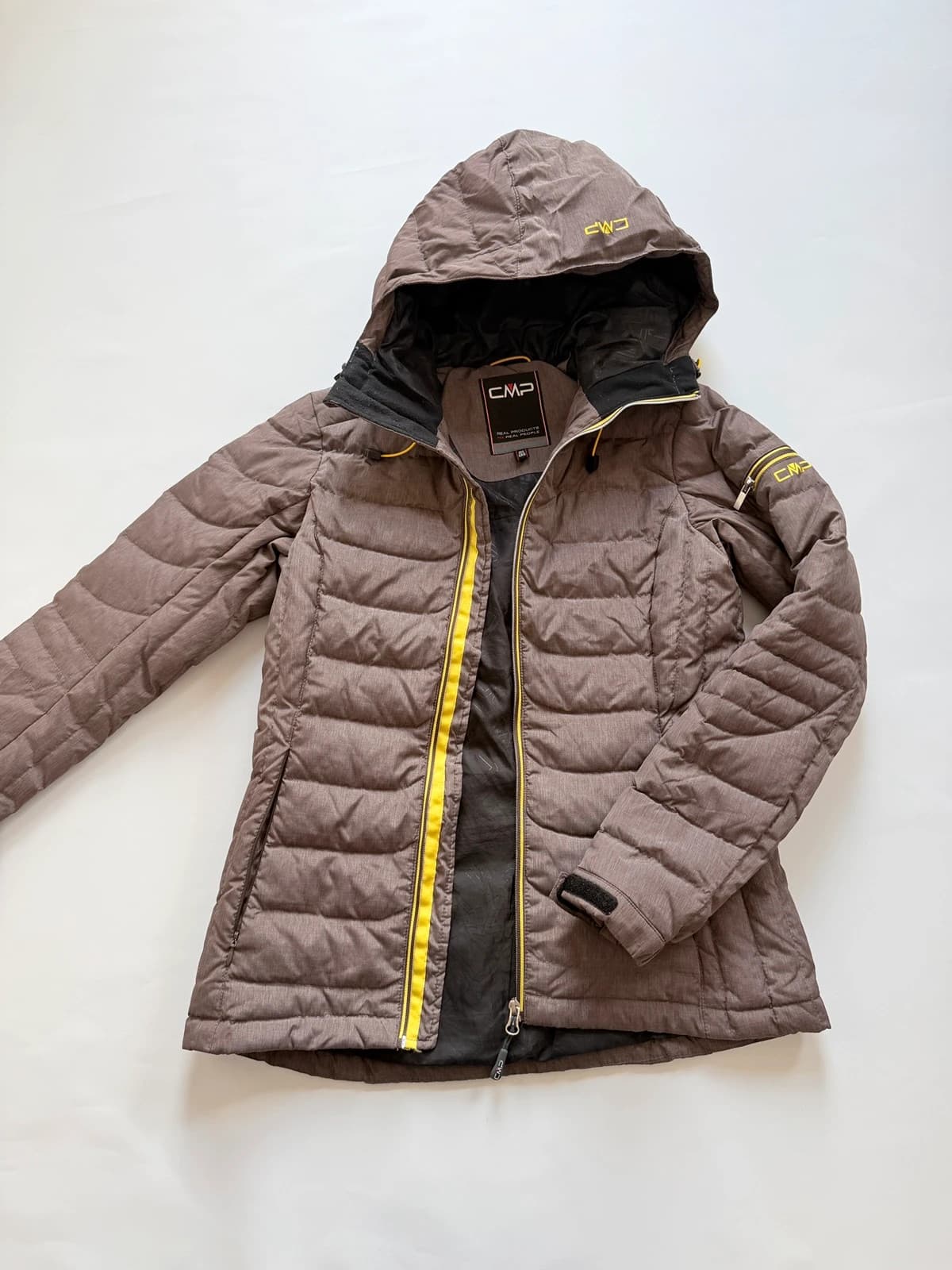 CMP péřová bunda, velikost XS — second hand, velmi dobrý