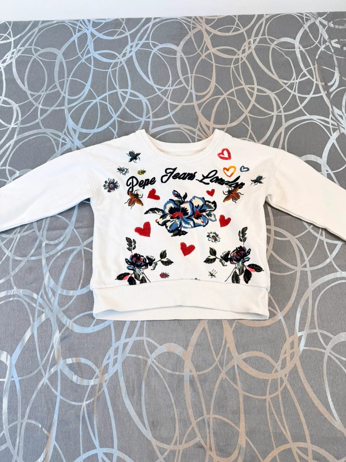 Pepe Jeans mikina, velikost 104 — second hand, velmi dobrý