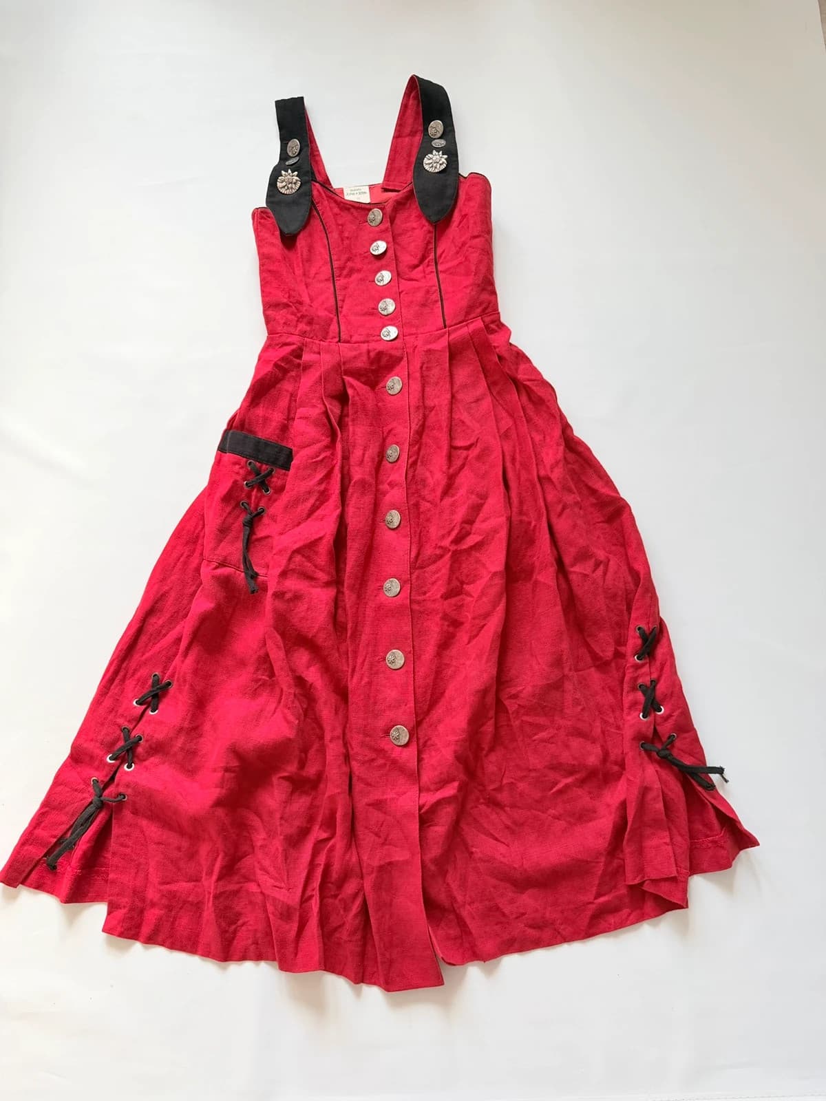 Tracht Trach bavorské lněné šaty, velikost 36 — second hand, velmi dobrý